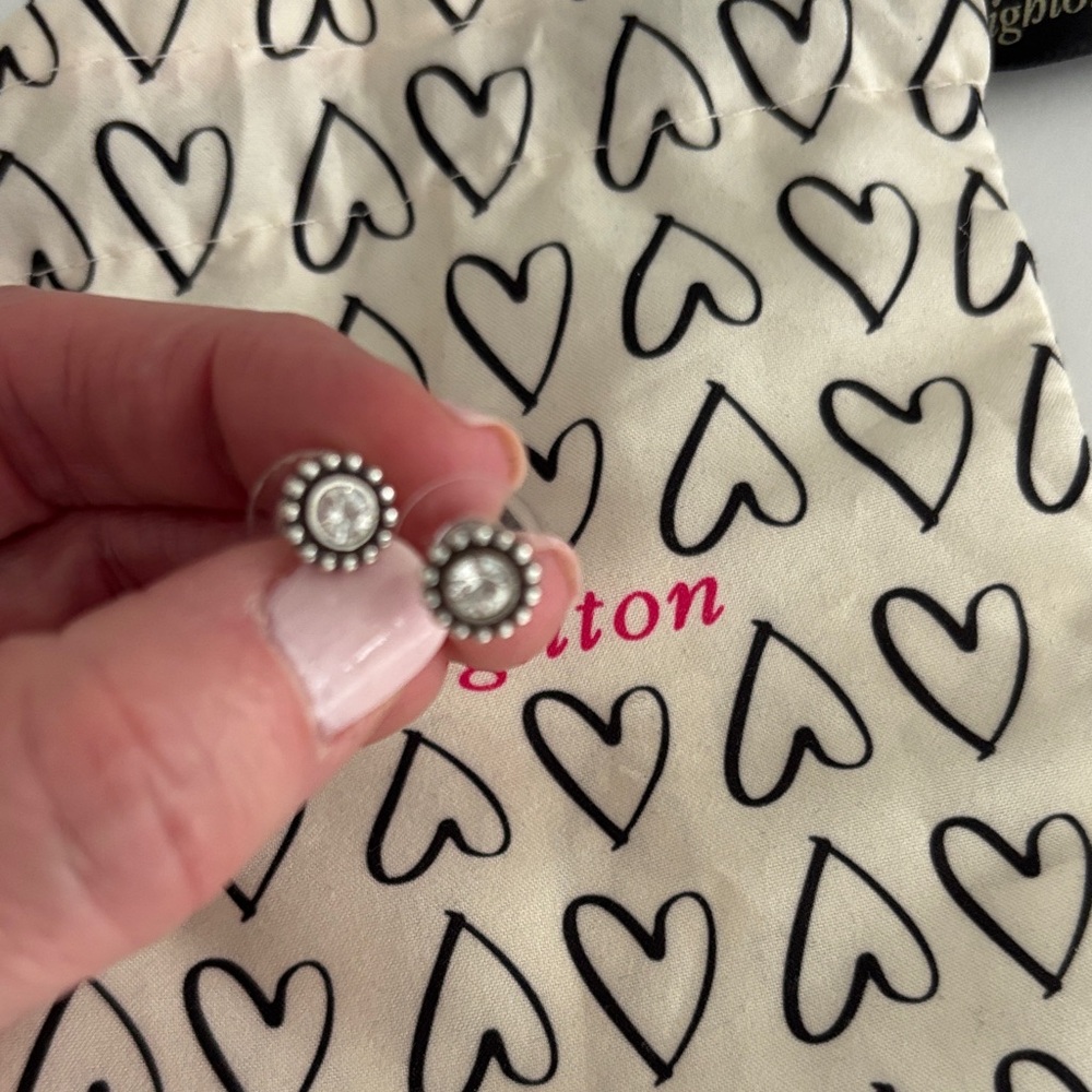 Brighton Silver Crystal Twinkle Stud Earrings